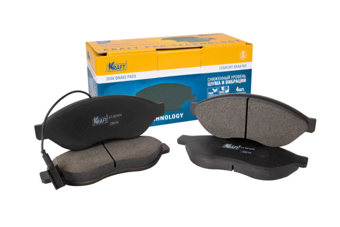 Колодки дисковые передние Fiat Ducato (06-) / Peugeot (07-), OBERKRAFT купить недорого с доставкой в Новосибирск