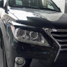 Накладки на фары (реснички) для Lexus LX570 (2007-2015) купить недорого с доставкой в Новосибирск