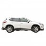 Защита порогов «Труба с проступью» (d76) для Mazda CX-5 (2011-2016)(Окрашенное) купить недорого с доставкой в Новосибирск
