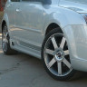Накладки на пороги "Sport" для Ford Focus 2 (хэтчбэк) 3-5D (2004-2011) купить недорого с доставкой в Новосибирск