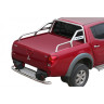 Защита заднего бампера (d63,5) для Mitsubishi L200 (2006-2014)(Нерж. Сталь) купить недорого с доставкой в Новосибирск