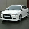 Накладка на передний бампер "GT" для Mitsubishi Lancer X купить недорого с доставкой в Новосибирск