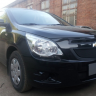 Защита радиатора "Standart" Chevrolet Cobalt (2013-н.в.) низ, чёрная купить недорого с доставкой в Новосибирск