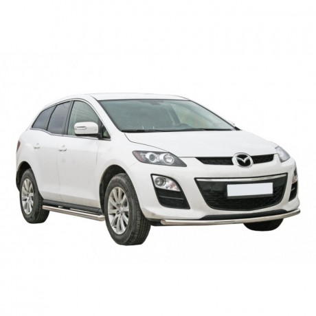 Защита порогов «Труба Люкс» (d63,5) для Mazda CX-7 (2006-2012)(Окрашенное) купить недорого с доставкой в Новосибирск