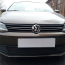 Защита радиатора "Standart" Volkswagen Jetta (2010-2014) чёрная купить недорого с доставкой в Новосибирск