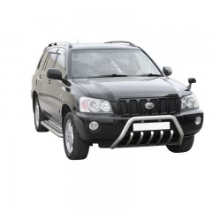 Защита порогов с алюминиевым листом (d63,5) для Toyota Kluger V Four (2003-2005)(Окрашенное)