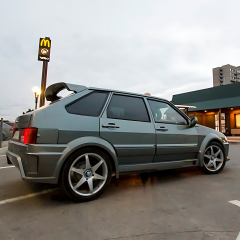 Накладки на пороги "Апекс" для B@3 2113, 2114