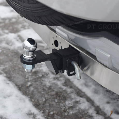 ТСУ /съемный квадрат/ с НЕРЖ накладкой MITSUBISHI Pajero 1999-н.в. купить недорого с доставкой в Новосибирск