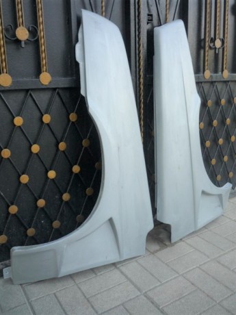 Комплект передних крыльев с жабрами стеклопластиковые для B@3 2109 купить недорого с доставкой в Новосибирск