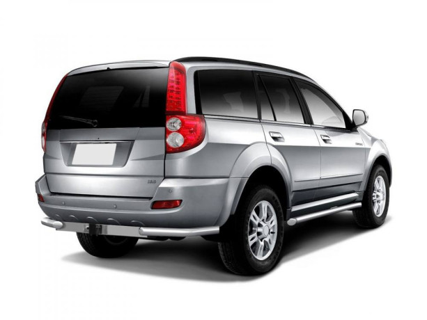 Защита заднего бампера угловая d63мм (НПС) HAVAL H5 (2020-н.в.) купить недорого с доставкой в Новосибирск