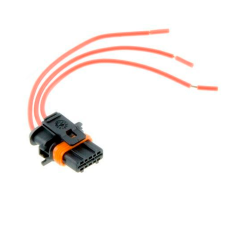 Разъем к датчику абсолютного давления масла, катушке и модулю зажигания (нового образца) (с проводами сечением 0,5 кв.мм, длина 120 мм)