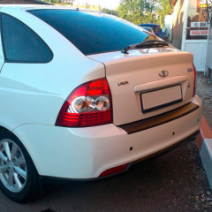 Накладка на задний бампер &quot;АртФорм&quot; для B@3 2172 L@DA Prior@ рестайлинг (2013-н.в.), хэтчбек