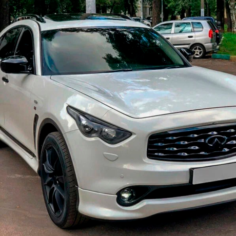 Накладки на фары (реснички) для Infiniti FX35 (2008-2012) купить недорого с доставкой в Новосибирск