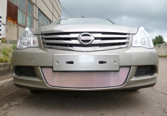 Защита радиатора "Standart" Nissan Almera хром купить недорого с доставкой в Новосибирск