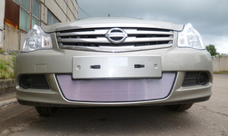 Защита радиатора "Standart" Nissan Almera хром купить недорого с доставкой в Новосибирск