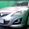 Защита радиатора "Standart" Mazda 6 (2010-2012) низ, чёрная купить недорого с доставкой в Новосибирск