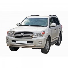 Защита порогов «Труба» (d40) для Toyota Land Cruiser 200 (2013-2015)(Окрашенное)
