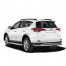 Защита порогов с алюминиевым листом (d63,5) для Toyota RAV4 рестайлинг, (2015-н.в.)(Окрашенное) купить недорого с доставкой в Новосибирск