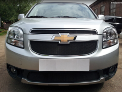 Защита радиатора &quot;Standart&quot; Chevrolet Orlando (2009-2015) верх, чёрная