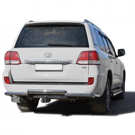 Защита заднего бампера «Каскад» для Toyota Land Cruiser 200 (2007-н.в.)(Окрашенное) купить недорого с доставкой в Новосибирск