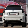 Накладка (юбка) заднего бампера "JAOS" (2 части) для Toyota Land Cruiser 150 Prado (2009-2014) купить недорого с доставкой в Новосибирск