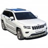 Защита порогов с алюминиевым листом (d63,5) для Jeep Grand Cherokee (2013-2018)(Окрашенное) купить недорого с доставкой в Новосибирск