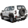 Защита порогов с алюминиевым листом для B@3 2123 "Chevrolet Niv@" RS, L@DA Niv@ Travel(Нерж. Сталь) купить недорого с доставкой в Новосибирск