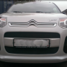 Защита радиатора "Standart" Citroen C3 Picasso (2012-2016) чёрная купить недорого с доставкой в Новосибирск