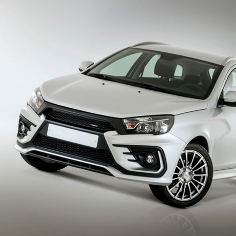 Бампер передний "Xmug" для L@DA Vesт@ купить недорого с доставкой в Новосибирск