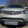 Защита радиатора "Standart" SsangYong Actyon C200 (2013-2021) низ, хром купить недорого с доставкой в Новосибирск