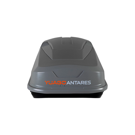 Автобокс YUAGO ANTARES (тиснение) (EuroLock) двусторонний, серый, 580 л купить недорого с доставкой в Новосибирск