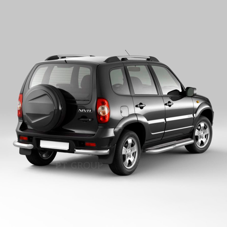 Защита заднего бампера угловая d63мм (НПС) L@DA Niv@ Travel 2021-/ L@DA Niv@ 2020-/ CHEVROLET Niv@ 2009-2020 купить недорого с доставкой в Новосибирск