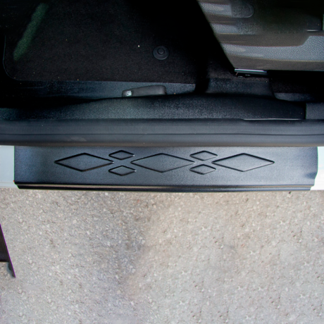 Накладки на порожки в проём дверей "АртФорм" для Renault Kaptur (2016-н.в.) 4 штуки купить недорого с доставкой в Новосибирск