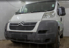 Защита радиатора &quot;Standart&quot; Citroen Jumper (2006-2014) верх, чёрная