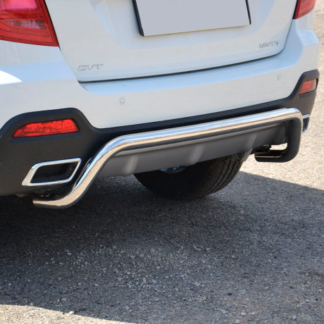 Защита заднего бампера d51мм «Волна» (НПС) LIFAN X60 (2017-н.в.) купить недорого с доставкой в Новосибирск