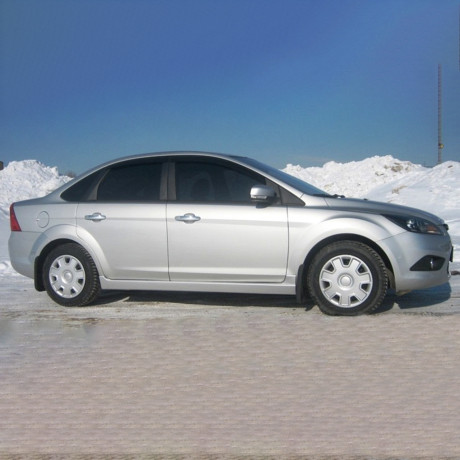 Накладки на пороги "F-1" для Ford Focus 2 (2004-2008 г.в.) купить недорого с доставкой в Новосибирск