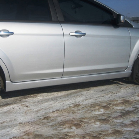 Накладки на пороги "F-1" для Ford Focus 2 (2004-2008 г.в.) купить недорого с доставкой в Новосибирск