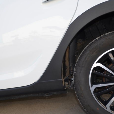 Накладки на пороги "KART RS NEW" для Renault Sandero NEW (С комплектацией) купить недорого с доставкой в Новосибирск