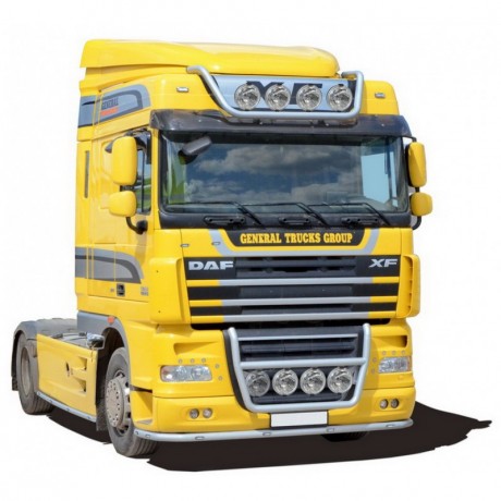 Защита переднего бампера «Труба» для DAF FT XF105.410-460 (2008-2013)(Окрашенное) купить недорого с доставкой в Новосибирск