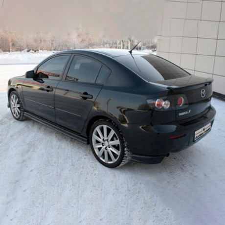 Накладки на пороги "GT" для Mazda 3 купить недорого с доставкой в Новосибирск