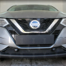 Защита радиатора "Standart" Nissan Qashqai (2017-н.в.) c парктроником, чёрная купить недорого с доставкой в Новосибирск