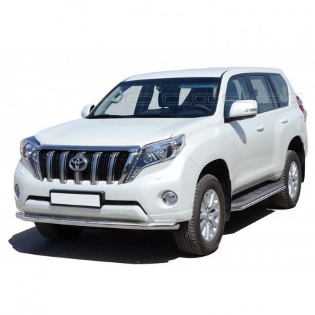 Защита порогов «Труба» (d40) для Toyota Land Cruiser 150 (2009-2016)(Окрашенное) купить недорого с доставкой в Новосибирск