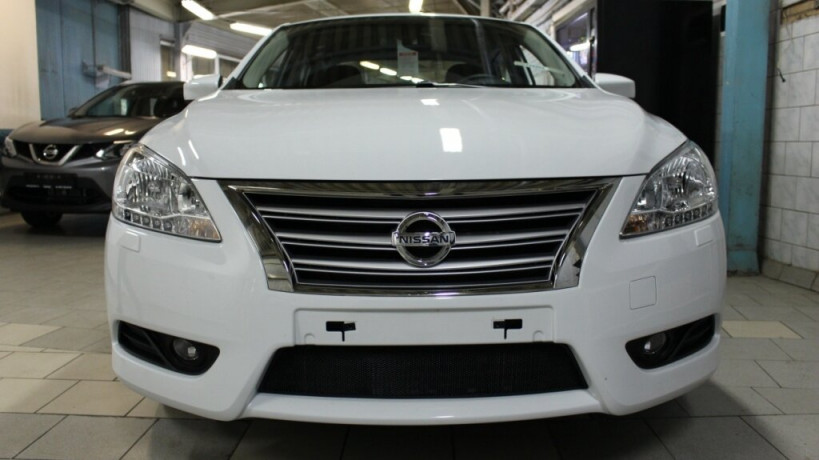 Защита радиатора "Standart" Nissan Sentra (2014-2017) чёрная купить недорого с доставкой в Новосибирск