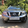 Защита радиатора "Standart" Nissan Terrano (2014-н.в.) верх, чёрная купить недорого с доставкой в Новосибирск