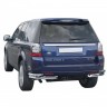 Защита заднего бампера «Уголки двойные» (d63.5) для Land Rover Freelander 2 (2012-2014)(Окрашенное) купить недорого с доставкой в Новосибирск