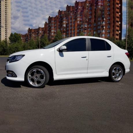 Накладки на пороги "BRAZ" для Renault Logan 2 купить недорого с доставкой в Новосибирск