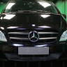Защита радиатора "Standart" Mercedes-Benz VITO II W639 рестайлинг (2010-2014) чёрная купить недорого с доставкой в Новосибирск