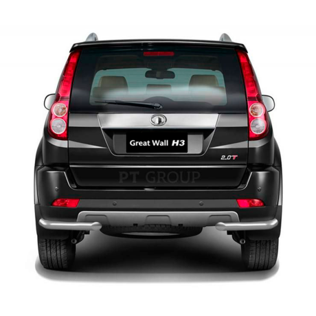 Защита заднего бампера угловая d63мм (НПС) GREAT WALL HOVER H3 (2017-н.в.) купить недорого с доставкой в Новосибирск