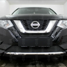Защита радиатора "Standart" Nissan X-Trail (2017-н.в.) низ, чёрная купить недорого с доставкой в Новосибирск