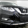 Защита радиатора "Standart" Nissan X-Trail (2017-н.в.) низ, чёрная купить недорого с доставкой в Новосибирск